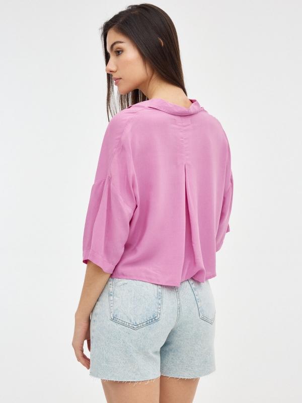 In Side Bermuda Denim Claros Tiro Alto