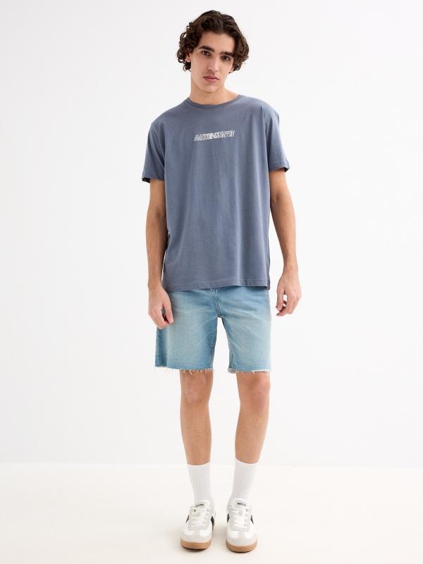 In Side Bermuda Denim Dad Fit