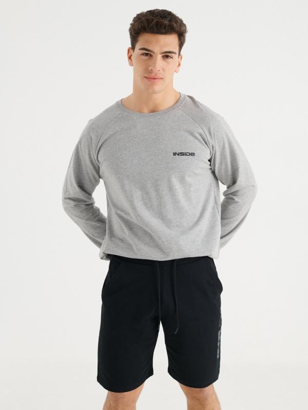 In side Bermuda jogger básica