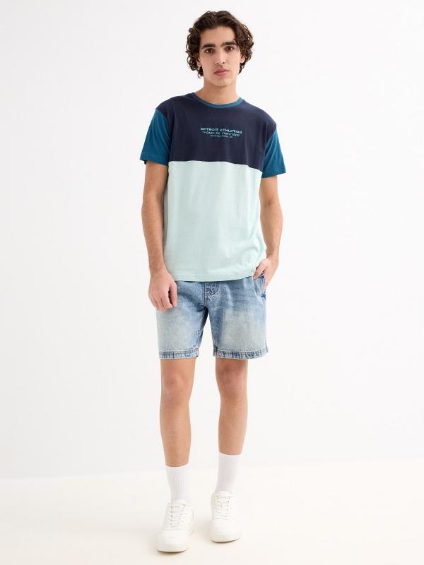 In Side Bermuda Jogger Denim Con Goma