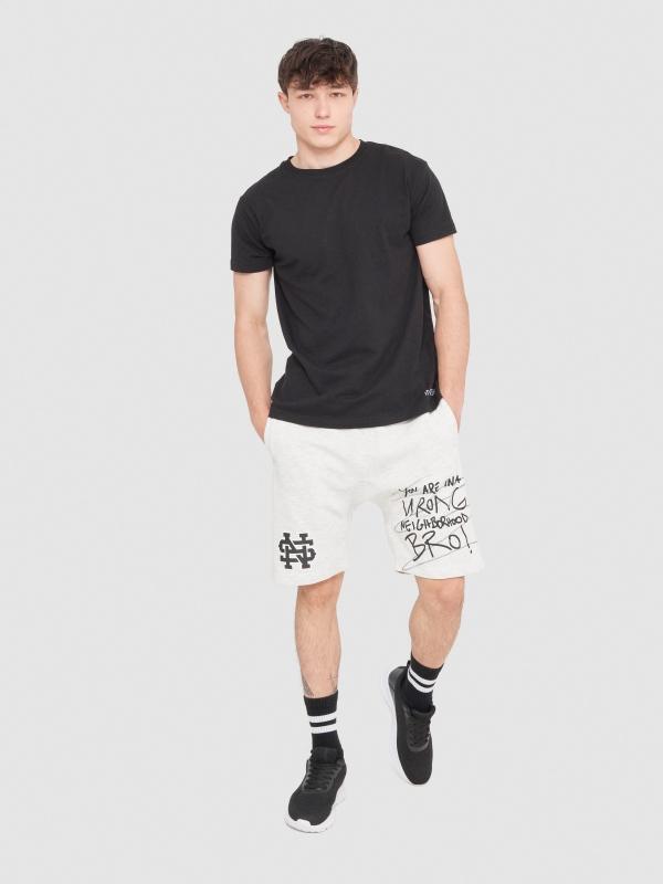 In Side Bermuda Jogger Graffiti