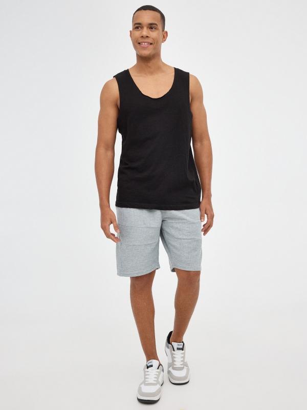 In Side Bermuda Jogger Gris