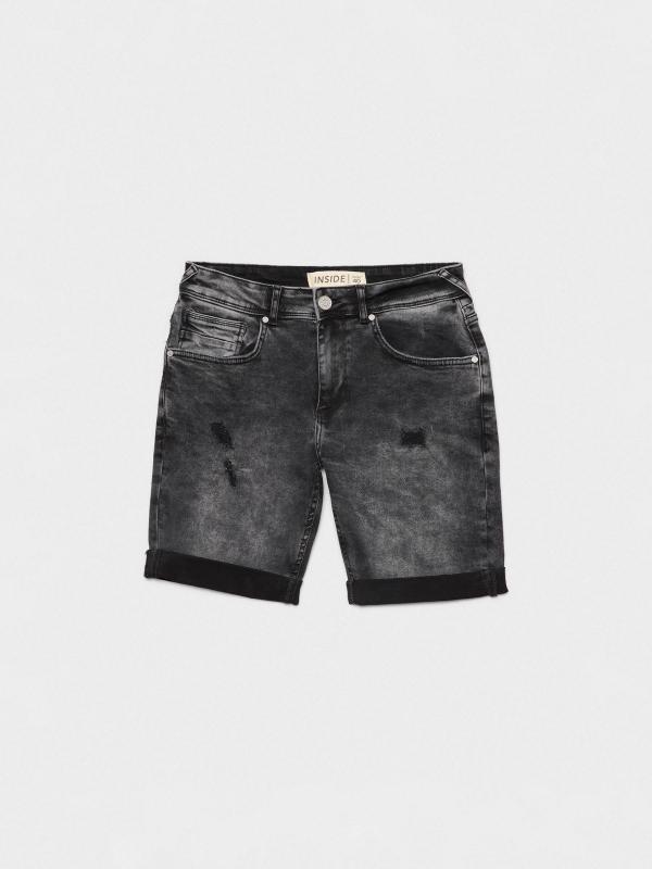 In side Bermuda slim efecto lavado rotos
