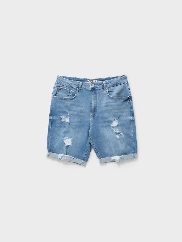 In Side Bermudas Denim Slim