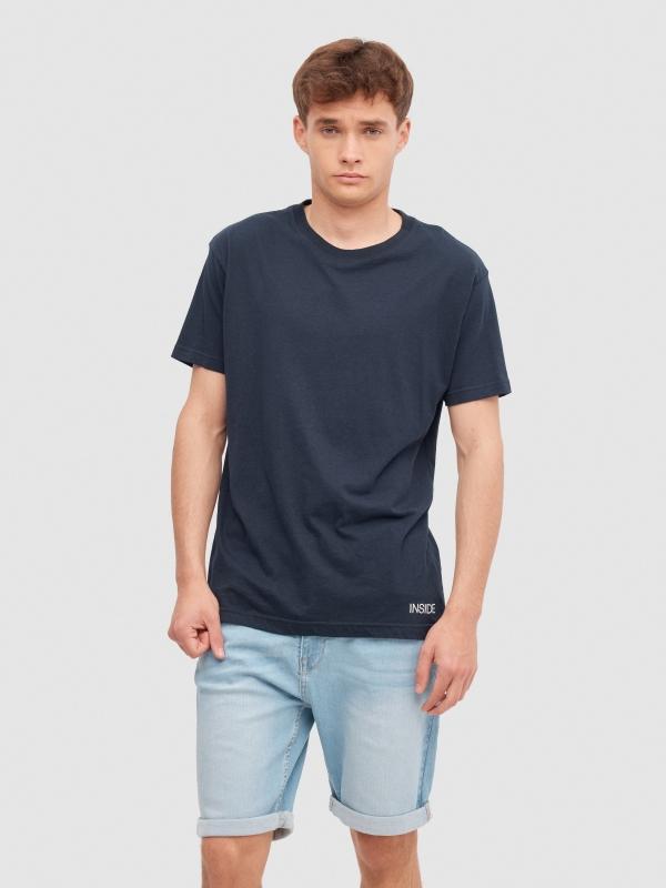 In side Bermudas denim slim