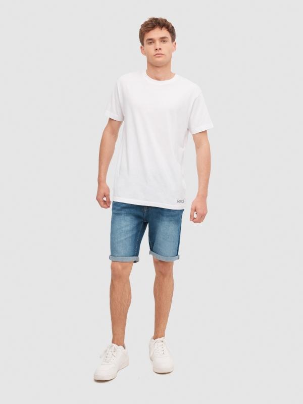 In Side Bermudas Denim Slim