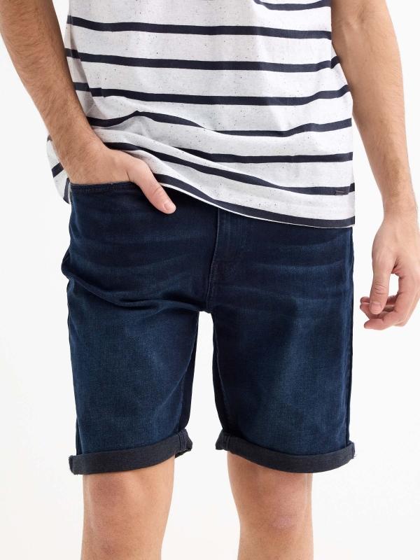 In Side Bermudas Denim Slim