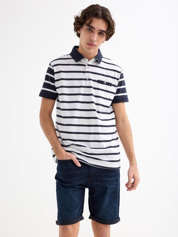 In side Bermudas denim slim