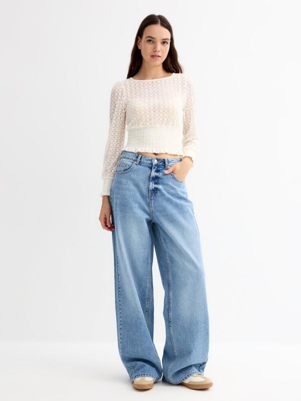 In Side Blusa Blonda Canilla