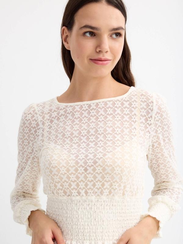 In Side Blusa Blonda Canilla