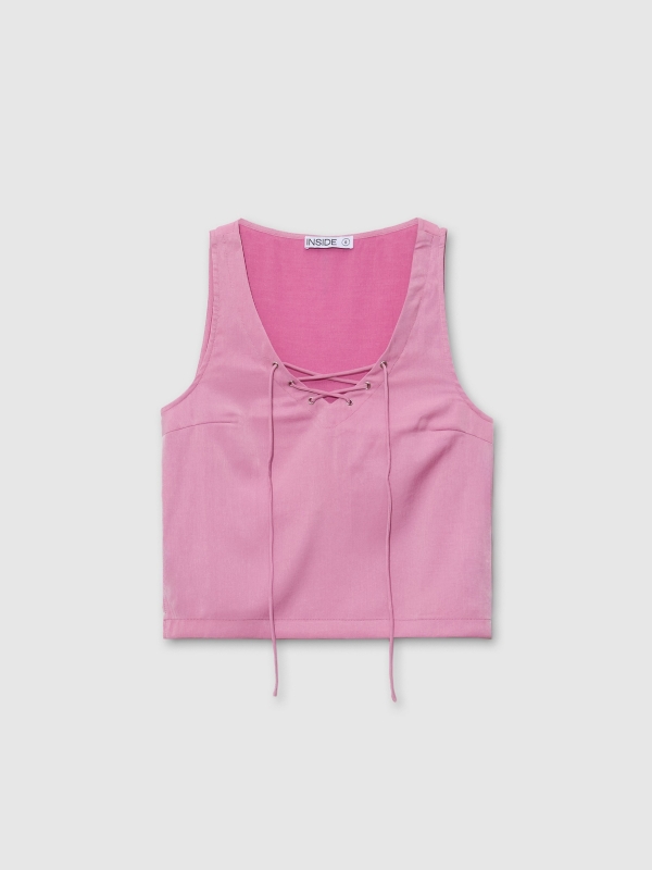 In side Blusa rosa cordones