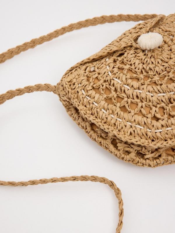 In Side Bolso Bandolera Botón Forrado