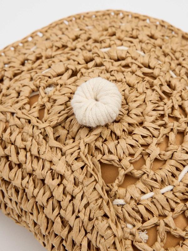 In Side Bolso Bandolera Botón Forrado