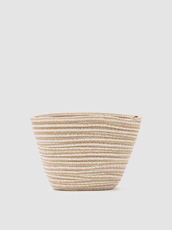 In side Bolso cesta cuerda yute