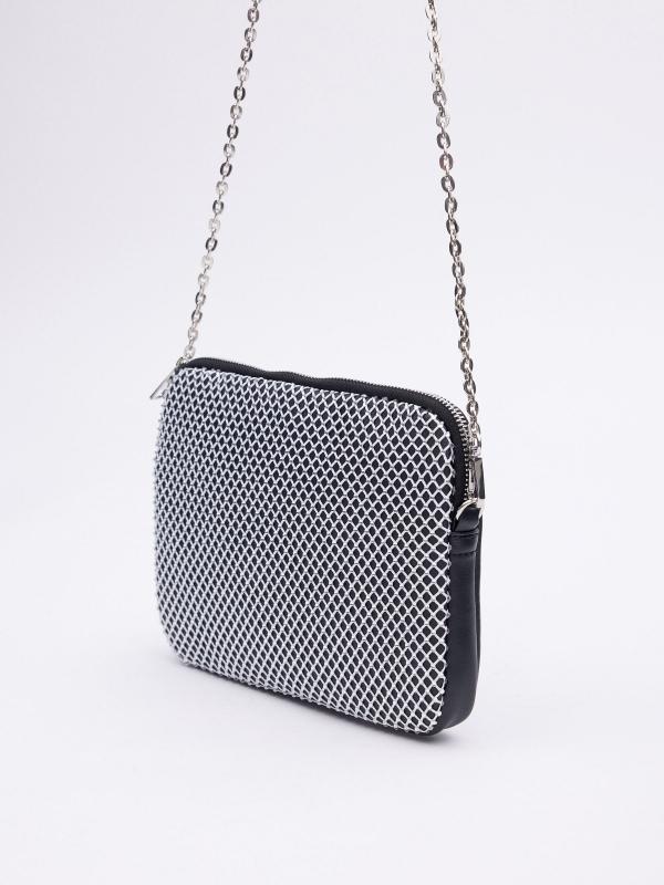In Side Bolso Con Malla Brillante