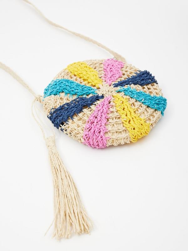 In Side Bolso De Fibra Colores
