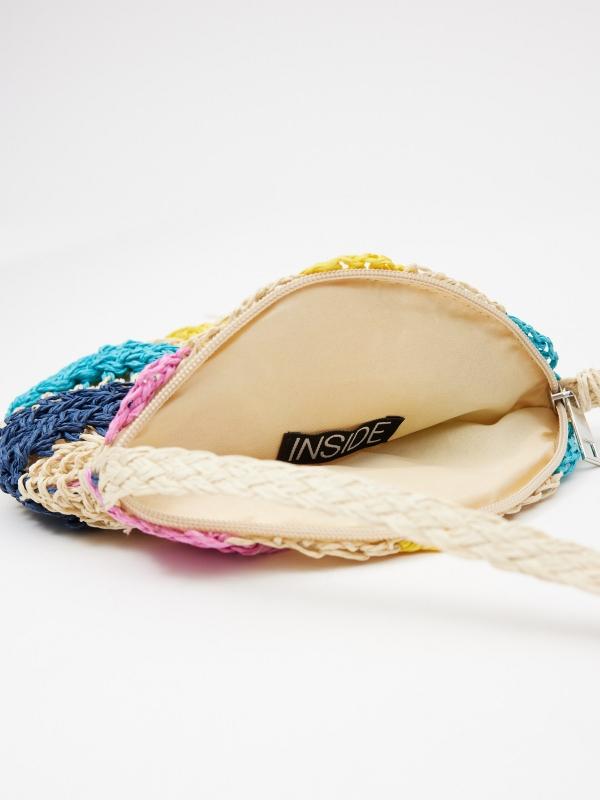 In Side Bolso De Fibra Colores