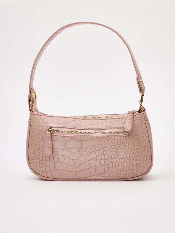 In side Bolso efecto piel rosa palo