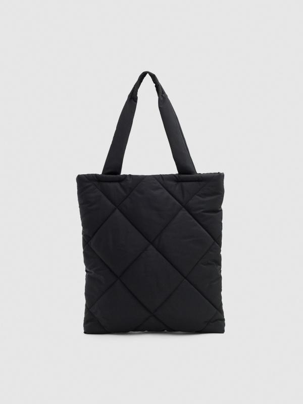 In side Bolso shopper acolchado negro