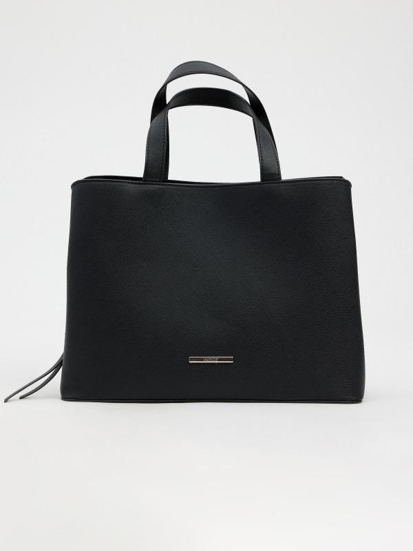 In side Bolso shopper efecto piel negro