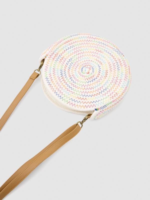 In Side Bolso Yute Hilos De Color