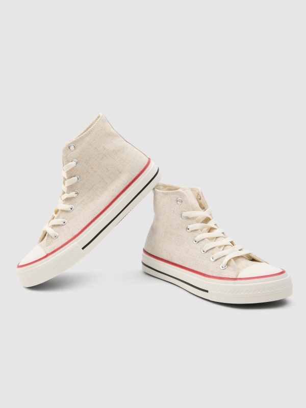 In Side Bota Deportiva Lona Natural