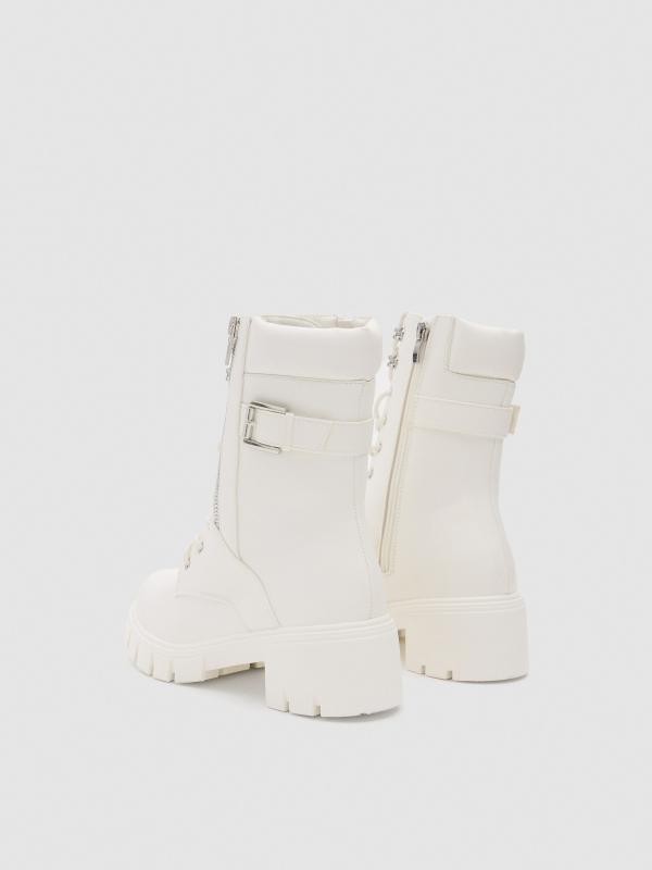 In Side Bota Militar Blanca