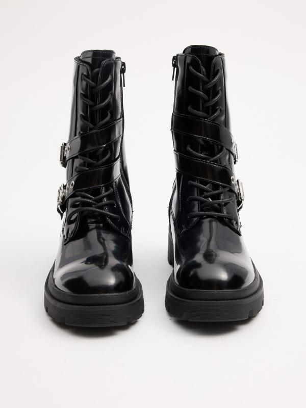 In Side Botas Hebillas Moda