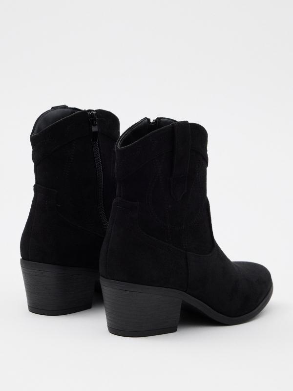 In Side Botin Cowboy Negro