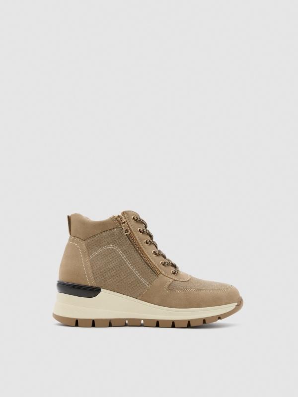 In side Botín deportivo cuña elástico