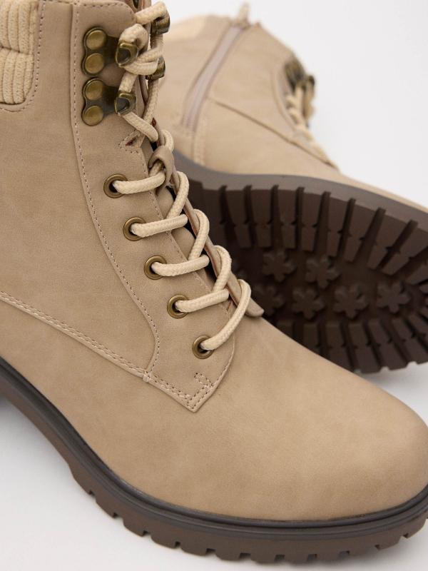 In Side Botines Con Cuello De Polipiel