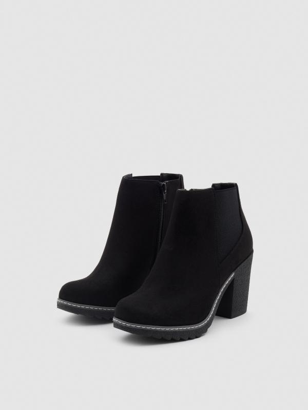 In Side Botines Con Elástico Y Cremallera