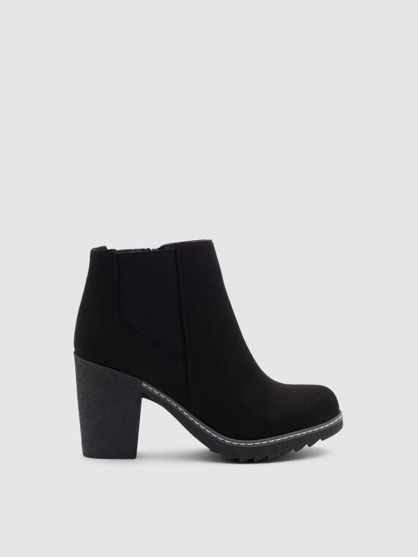 In side Botines con elástico y cremallera