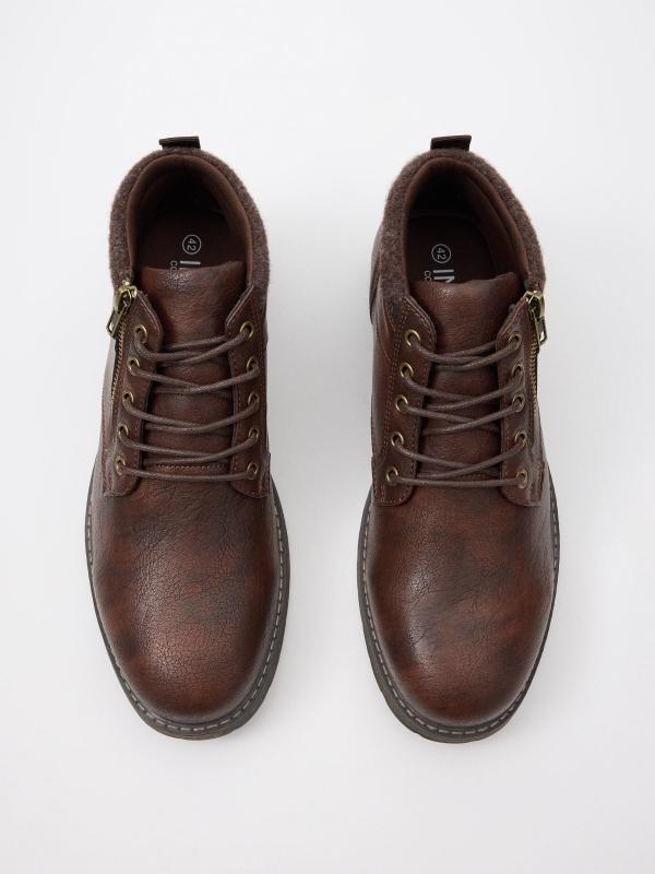 In Side Botines De Cuello Combinados