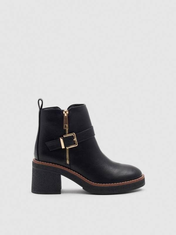 In side Botines de tacón con cremallera