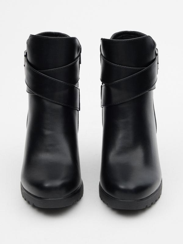 In Side Botines Hebilla Tiras Cruzadas