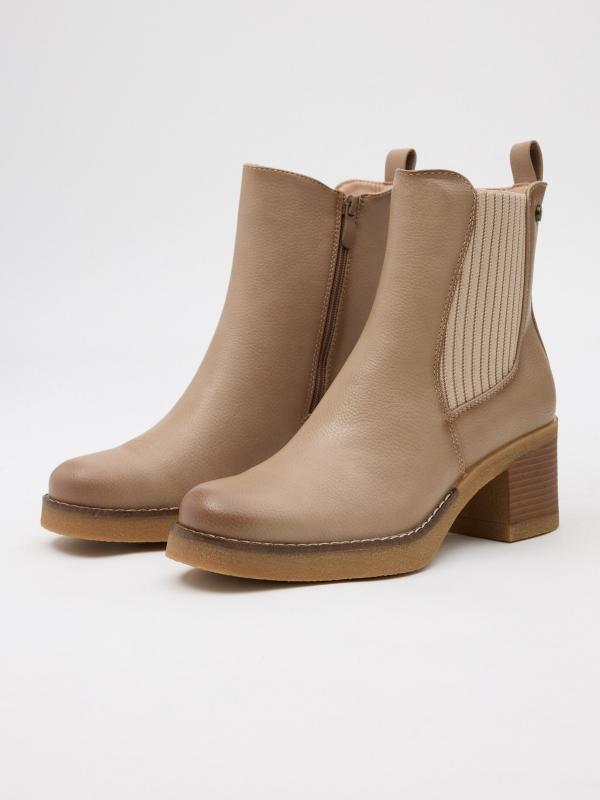 In Side Botines Media Caña Con Punto