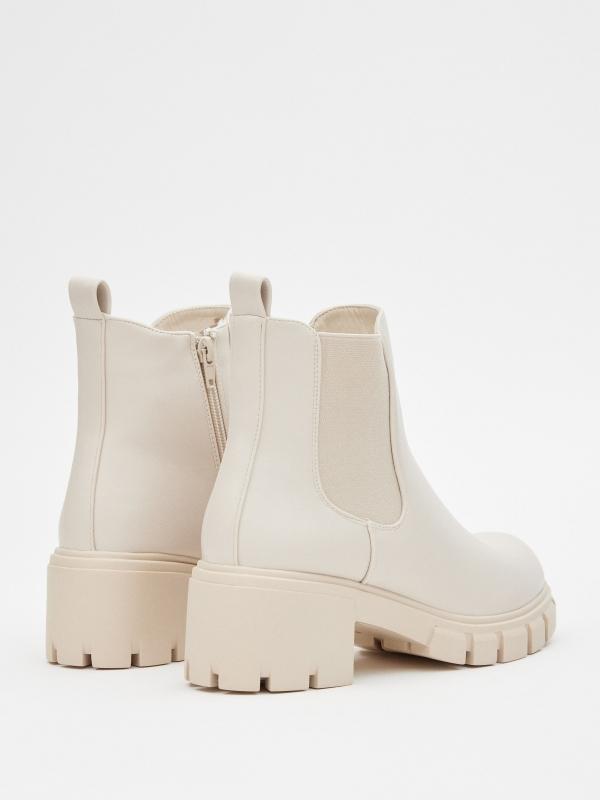 In Side Botines Polipiel Con Elasticos