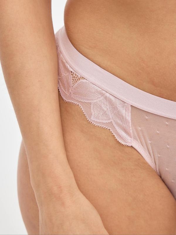 In Side Braga Rosa De Encaje