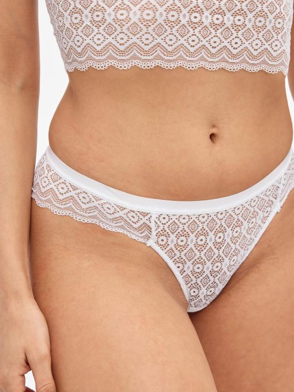 In Side Braguita Clasica Encaje Blanco