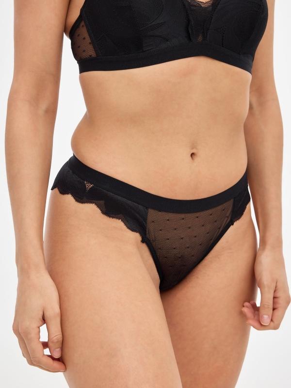 In Side Braguitas Encaje Puntillas