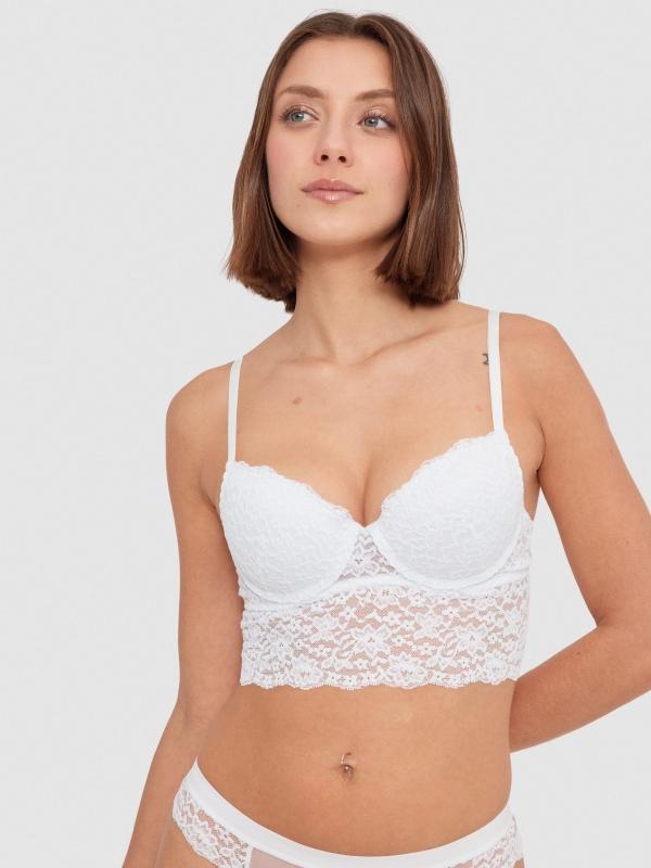 In Side Bralette Cruzados Burdeos