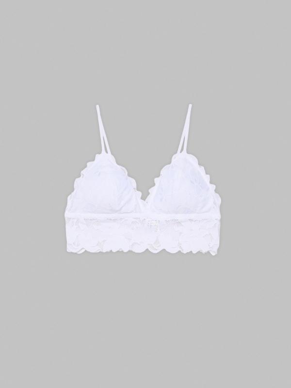 In Side Bralette De Encjae Blanco