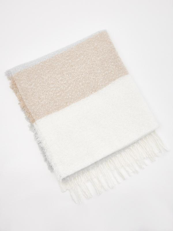 In side Bufanda camel y blanco
