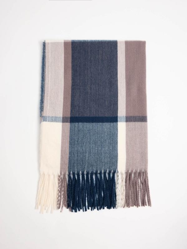 In side Bufanda cuadros azules