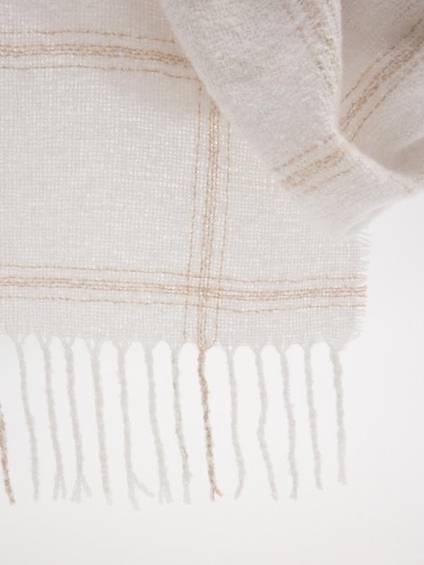 In Side Bufanda Cuadros Beige