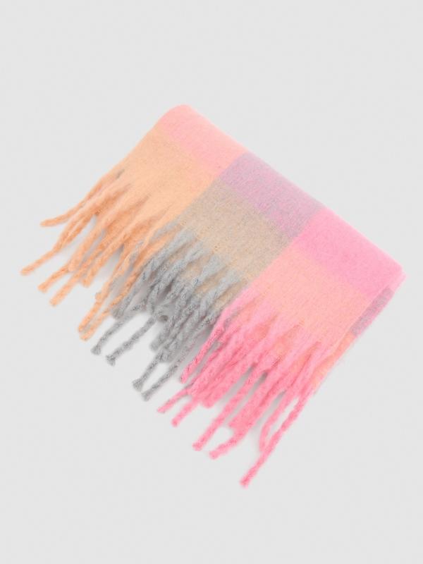 In Side Bufanda Cuadros Multicolor Pastel