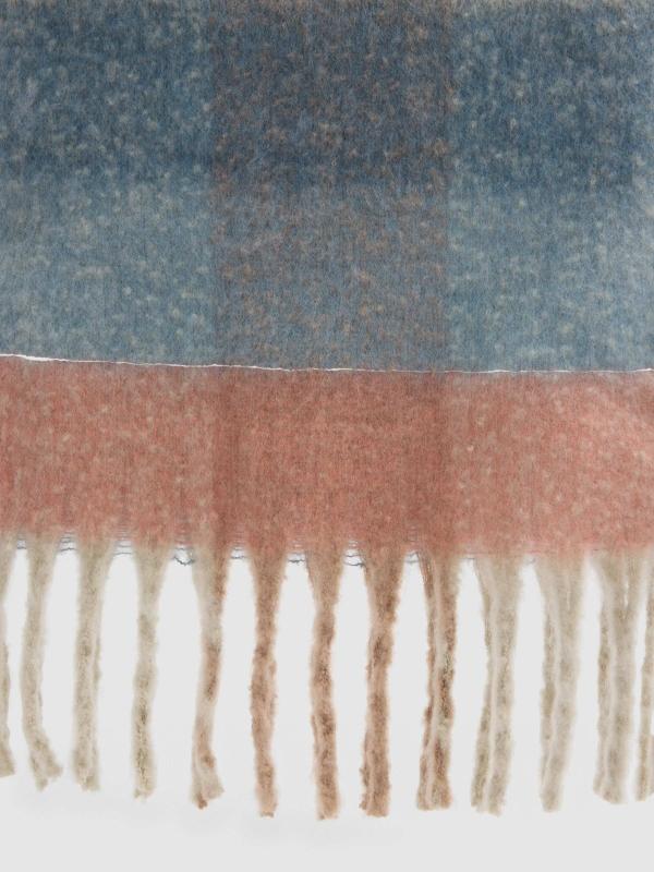 In Side Bufanda Cuadros Multicolor Rosa Y Azul