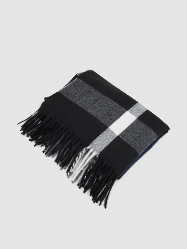 In Side Bufanda De Cuadros Negra
