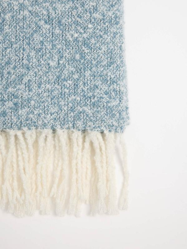 In Side Bufanda Flecos Azul Jaspeado